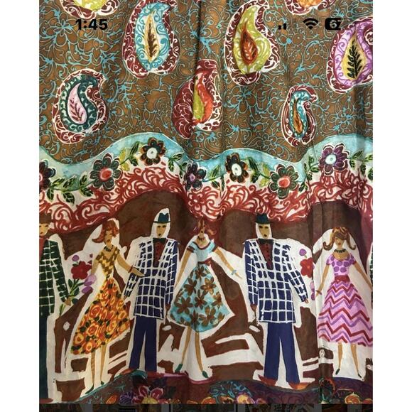 Jam’s World blouse upcycled Hawaiian Victorian lace paisleboho gypsy (28) - Picture 6 of 10